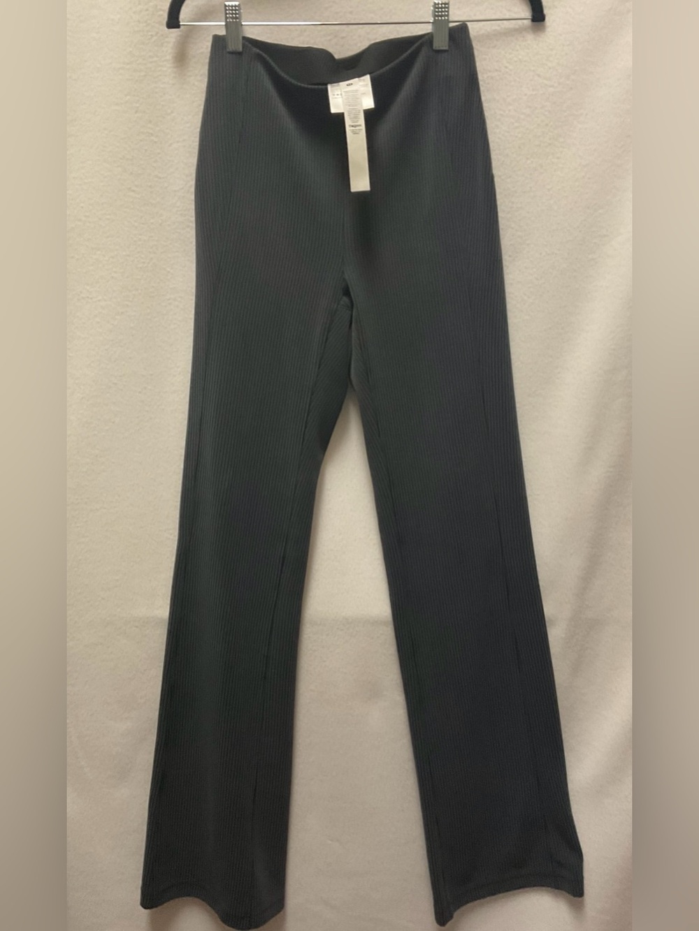 Lululemon Ribbed Straight-Leg Pants in Charcoal Smokey gray